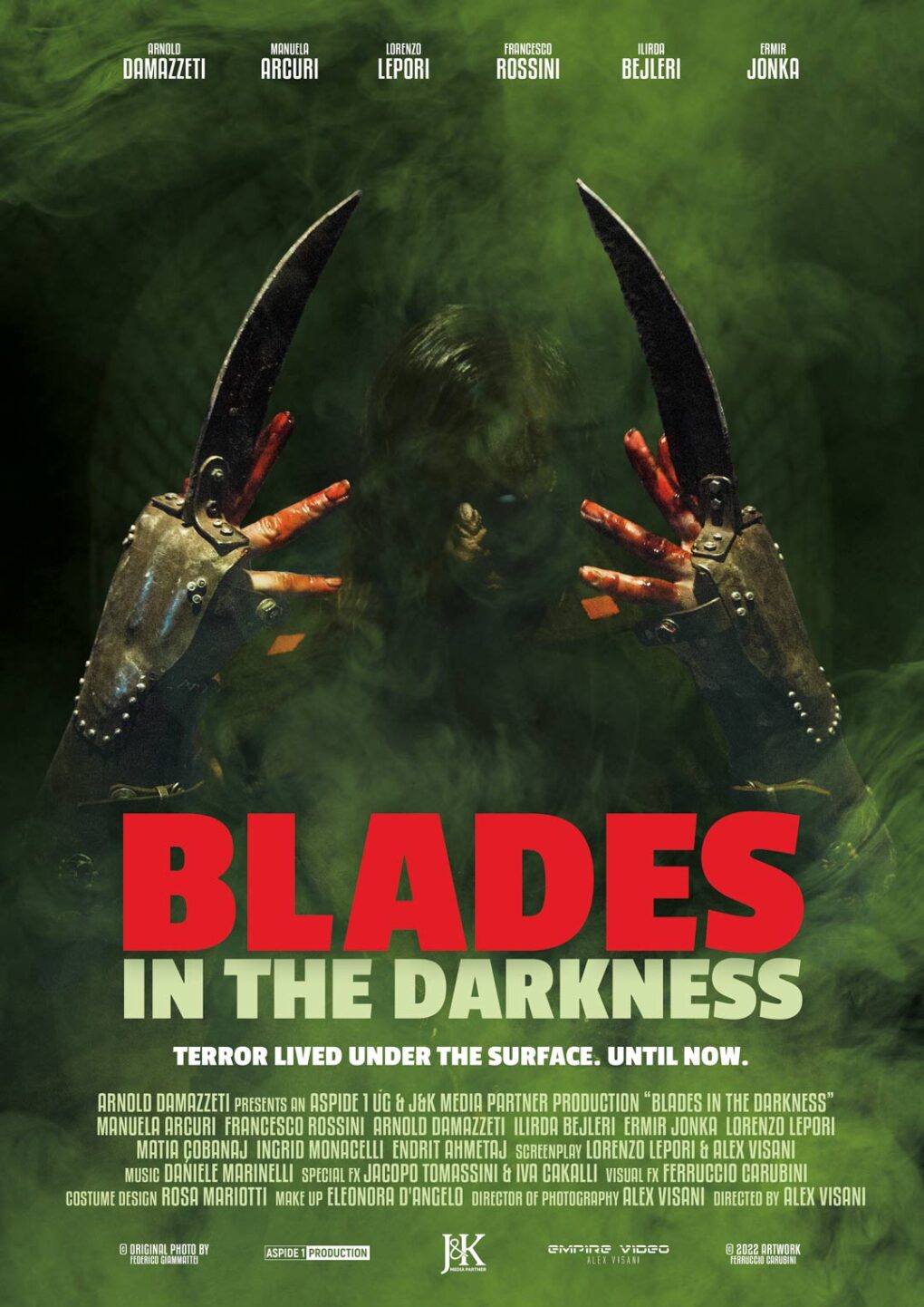 BLADES IN THE DARKNESS FERRUCCIO CARUBINI COPERTINA GRAFICA